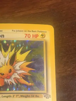 Vintage Pokemon Jungle 1st Edition JOLTEON #4/64 Holo Rare - Image 3