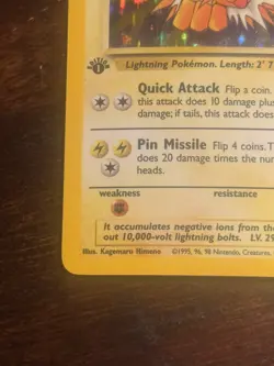 Vintage Pokemon Jungle 1st Edition JOLTEON #4/64 Holo Rare - Image 5