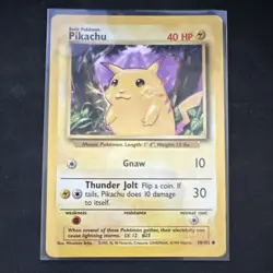 Pokemon Pikachu 58/102 yellow cheeks - Image 1