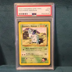Pokemon Gym Challenge Giovanni's Nidorino #45 & Nidoran #75 PSA 9 2000 WOTC Lot - Image 5