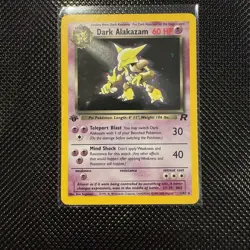 Pokemon Dark Alakazam 1/82 Team Rocket 1st Edition Holo Rare 60 HP - Image 1