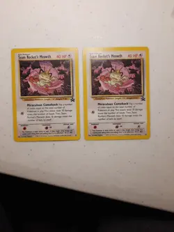 Pokemon Team Rocket's Meowth Black Star Promo 18 (2) NM - Image 1