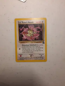 Pokemon Team Rocket's Meowth Black Star Promo 18 (2) NM - Image 4
