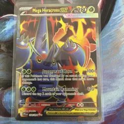 Pokemon TCG Mega Heracross Ex Holo Ultra Rare Full Art 108/094, NM - Image 1