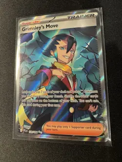 Grimsley’s Move 120/094 PFL EN Full Art Holo Supporter Trainer Pokemon TCG NM - Image 3