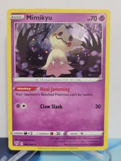 Mimikyu Cosmos Holo Rare - 081/189 - Pokemon Darkness Ablaze - NM or Better - Image 1