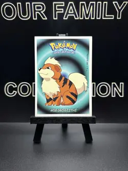 2000 Pokemon Dunkin Boomer Growlithe #58 Regular LP - Image 1