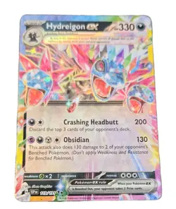 Pokemon Hydreigon ex Sv08 Surging Sparks 119/191 Double Rare Holo English 330HP - Image 3