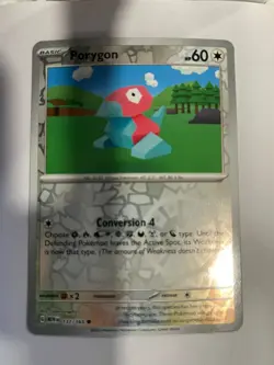 Porygon - 137/165 Scarlet & Violet 151 Pokemon Reverse Holo Foil Rare - Image 1