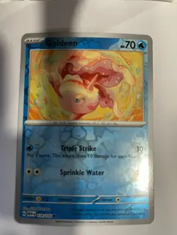 Goldeen - 118/165 Scarlet & Violet 151 Pokemon Reverse Holo Foil Rare - Image 1