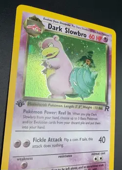Pokemon Dark Slowbro 1st Edition 12/82 Team Rocket Holo Rare LP / NM - Image 2