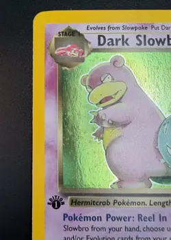 Pokemon Dark Slowbro 1st Edition 12/82 Team Rocket Holo Rare LP / NM - Image 5