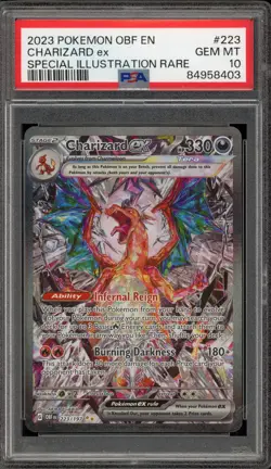 Pokemon Charizard ex Obsidian Flames Special Illustration Rare #223 PSA 10 - Image 1