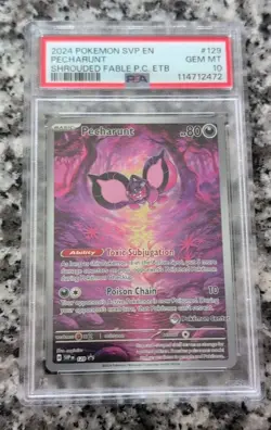 PSA 10 GEM MINT Pokemon TCG Pecharunt POKEMON CENTER ETB Promo - Image 1