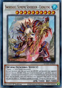 Yugioh Swordsoul Supreme Sovereign - Chengying MAMA-EN039 1st Ed Ultra Rare NM - Image 1