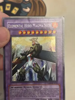 Elemental HERO Magma Neos TAEV-EN043 Unlimited Secret Rare YuGiOh! HP - Image 4