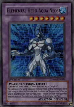 Elemental Hero Aqua Neos 1st Ed Ultra Rare POTD-EN031 Yu-Gi-Oh! - Image 1