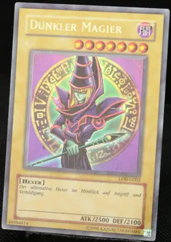 Yu-Gi-Oh! Dunkler Magier LOB-G003 Ultra Rare [LP] Dark Magician OG Old | DE 2002 - Image 3
