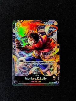 Monkey.D.Luffy ST14-001 Parallel Foil Leader One Piece Card - Image 1
