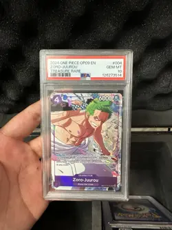 2024 ONE PIECE OP09-EMPERORS IN THE NEW WORLD TREASURE RARE ZORO-JUUROU PSA 10 - Image 1