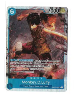 Monkey D Luffy SR OP02-062 Paramount War One Piece TCG - Image 1