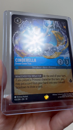 Disney Lorcana Cinderella Dream Come True 155/204 Cold Foil Whispers in the Well - Image 2