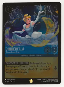 Disney Lorcana Cinderella Dream Come True 155/204 Cold Foil Whispers in the Well - Image 3