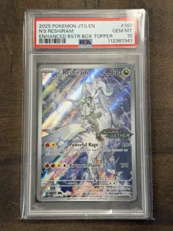Pokemon TCG N's Reshiram Stamped Illustration Rare Promo Card 167/159 PSA10 Gem - Image 1