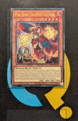 MP25-EN262 Fire King Courtier Ulcanix Ultra Rare 1st Edition YuGiOh Card - Image 1