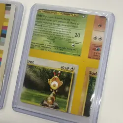 LOT OF 2 Pokemon Error NFC Neo Genesis Pokemon Miscut Card WOTC - Image 3