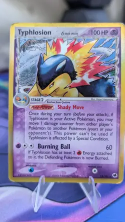 Pokemon Typhlosion dragon frontiers Holo Rare Card 12/101 MP Condition - Image 1
