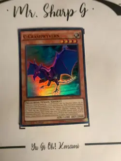 C-CRASHWYVERN - 1.AUFLAGE SDKS-DE003 DEUTSCH Yu-Gi-OH! CARD SUPER RARE HOLO 2016 - Image 2