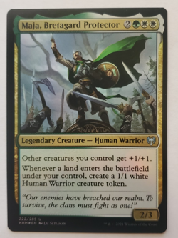1x Maja, Bretagard Protector FOIL Kaldheim MTG Magic the Gathering NM - Image 1