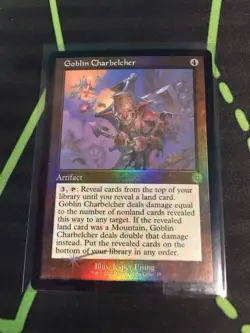 MTG Magic The Gathering Goblin Charbelcher Foil BRR Rare Retro Artifact - Image 1