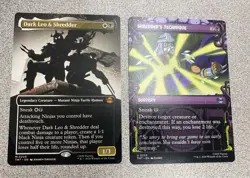 Dark Leo & Shredder Borderless Mythic PLUS BONUS Teenage Ninja Turtles MTG MAGIC - Image 1