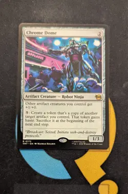 Chrome Dome Rare TMT 172 Teenage Mutant Ninja Turtles MTG - Image 1