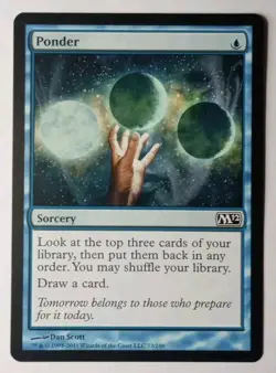 MTG - Ponder - Magic 2012 73/249 - Regular Common - Image 1