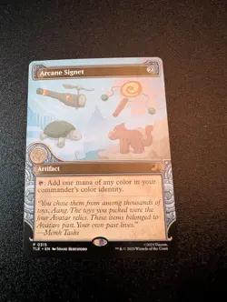 Magic MTG Avatar Eternal Legal Arcane Signet TLE 0315 Showcase Promo - Image 1