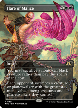 Flare of Malice (Borderless) [Modern Horizons 3] Near Mint - Image 1