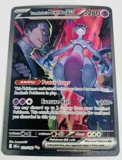 Pokemon Team Rocket’s Mewtwo EX 231/182 Destined Rivals SIR - Image 1