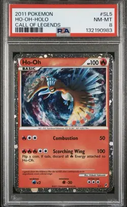 PSA 8 Ho-oh Call of Legends Holo Rare #SL5 Pokemon English NM-MT - Image 1