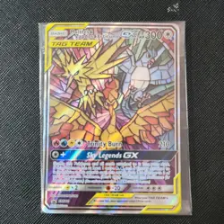 Pokemon TCG Moltres & Zapdos & Articuno GX TAG TEAM Full Art Holo English SEALED - Image 1