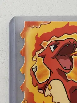 1999 Topps Pokemon #05 Charmeleon Evolution Die-Cut Movie Edition Blue Logo - Image 2