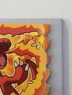 1999 Topps Pokemon #05 Charmeleon Evolution Die-Cut Movie Edition Blue Logo - Image 3