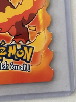 1999 Topps Pokemon #05 Charmeleon Evolution Die-Cut Movie Edition Blue Logo - Image 4