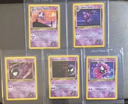 1st Edition Sabrina’s Gastly & Haunter Lot (5) – Gym WOTC Vintage Pokemon - Image 1