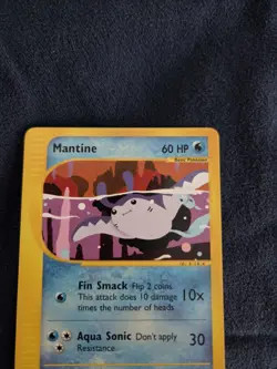 Mantine 77/144 Pokemon Skyridge Regular E Reader LP - Image 2