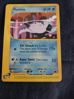 Mantine 77/144 Pokemon Skyridge Regular E Reader LP - Image 3