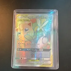 Pokemon Mega Lopunny & Jigglypuff GX TAG TEAM Full Art Secret Rare Holo 261/236 - Image 1