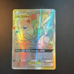 Pokemon Mega Lopunny & Jigglypuff GX TAG TEAM Full Art Secret Rare Holo 261/236 - Image 2